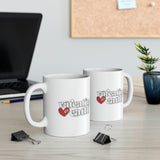 Valentine & Chill Coffee Cup - Ceramic Mug 11oz