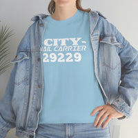 Custom City Carrier Zip Code Shirt - United States Postal Service Worker Postal Wear Post Office Postal Shirt - Heavy Cotton Unisex