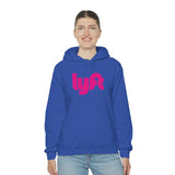 Driver Delivery Hoodie - New Logo Lyft, Lyft, Ride Share Hooded Sweatshirt - Unisex Heavy Blend Hoodie