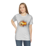 Flaming Football Bella Canvas Shirt - Football T Shirt, Football Gift, Football Lover, Game Day, Footballer, Football Life - Unisex