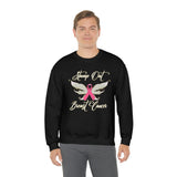 Breast Cancer Sweatshirt w - United States Postal Worker Postal Wear Post Office Postal - Unisex Crewneck Sweatshirt