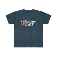 Valentine & Chill Softstyle Valentine's T Shirt - Funny Shirt, Valentines Shirt, Single Shirt