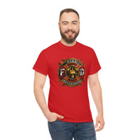 Firefighter T Shirt - Fire Department -100% Cotton Short Sleeve Unisex T-Shirt