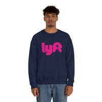 Driver Delivery Sweatshirt - New Logo Lyft, Lyft, Ride Share Sweatshirt - Unisex Heavy Blend Sweatshirt