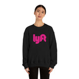 Driver Delivery Sweatshirt - New Logo Lyft, Lyft, Ride Share Sweatshirt - Unisex Heavy Blend Sweatshirt