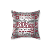 South Carolina Spun Polyester Square Zipper Pillow Case