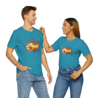 Flaming Football Bella Canvas Shirt - Football T Shirt, Football Gift, Football Lover, Game Day, Footballer, Football Life - Unisex