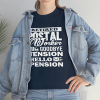 Retired Postal Worker Goodbye Shirt - United States Postal Worker Postal Wear Post Office Postal Shirt - Heavy Cotton Unisex