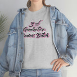 3rd Generation Badass Bitch - Bad Bitch Energy,  Funny Shirt, Funny T Shirt - Short Sleeve Unisex Jersey Tee