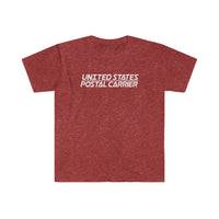 Postal Carrier Shirt- Heather Softstyle Unisex T Shirt, United States Postal Worker Postal Wear Post Office Postal Shirt