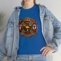 Firefighter T Shirt - Fire Department -100% Cotton Short Sleeve Unisex T-Shirt