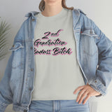 2nd Generation Badass Bitch - Bad Bitch Energy,  Funny Shirt, Funny T Shirt - Short Sleeve Unisex Jersey Tee