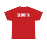 Security Front & Back Printed T Shirt - Bouncer Event Staff Uniform T-Shirt, Security Shirt, Security T Shirt, Bouncer Shirt, Staff T Shirt