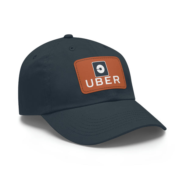 Uber Driver Twill Hat with Faux Leather Patch