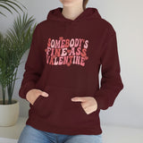 Somebody's Fine Ass Valentine Hoodie - Unisex Heavy Blend Hooded Sweatshirt - Funny Hoodie, Valentines Hoodie, Single Hoodie