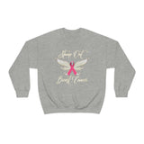 Breast Cancer Sweatshirt w - United States Postal Worker Postal Wear Post Office Postal - Unisex Crewneck Sweatshirt