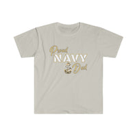 Proud Navy Dad - Unisex Softstyle T-Shirt