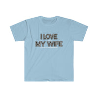 I LOVE MY WIFE Snowmobiling T Shirt - Snowmobile, Gift for Husband, Man Gift, Gift for Him, Father's Day, Birthday Gift Funny Softstyle