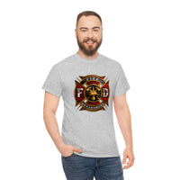 Firefighter T Shirt - Fire Department -100% Cotton Short Sleeve Unisex T-Shirt