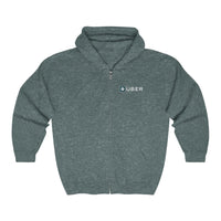 Uber - Full Zip Hooded Sweatshirt , Unisex Heavy Blend