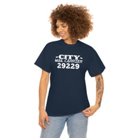 Custom City Carrier Zip Code Shirt - United States Postal Service Worker Postal Wear Post Office Postal Shirt - Heavy Cotton Unisex