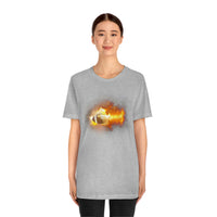 Flaming Football Bella Canvas Shirt - Football T Shirt, Football Gift, Football Lover, Game Day, Footballer, Football Life - Unisex