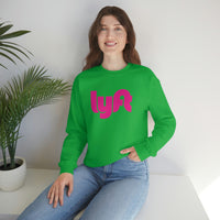 Driver Delivery Sweatshirt - New Logo Lyft, Lyft, Ride Share Sweatshirt - Unisex Heavy Blend Sweatshirt