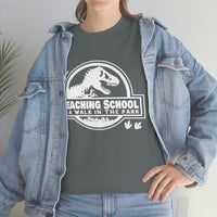 Teaching School Is A Walk In The Park T Shirt - 100% Cotton Short Sleeve Unisex T-Shirt