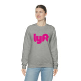 Driver Delivery Sweatshirt - New Logo Lyft, Lyft, Ride Share Sweatshirt - Unisex Heavy Blend Sweatshirt