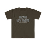 I LOVE MY WIFE Snowmobiling T Shirt - Snowmobile, Gift for Husband, Man Gift, Gift for Him, Father's Day, Birthday Gift Funny Softstyle