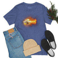 Flaming Football Bella Canvas Shirt - Football T Shirt, Football Gift, Football Lover, Game Day, Footballer, Football Life - Unisex