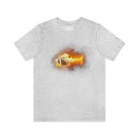 Flaming Football Bella Canvas Shirt - Football T Shirt, Football Gift, Football Lover, Game Day, Footballer, Football Life - Unisex