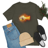 Flaming Football Bella Canvas Shirt - Football T Shirt, Football Gift, Football Lover, Game Day, Footballer, Football Life - Unisex