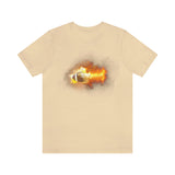 Flaming Football Bella Canvas Shirt - Football T Shirt, Football Gift, Football Lover, Game Day, Footballer, Football Life - Unisex