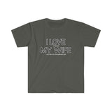 I LOVE MY WIFE Snowmobiling T Shirt - Snowmobile, Gift for Husband, Man Gift, Gift for Him, Father's Day, Birthday Gift Funny Softstyle