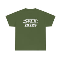 Custom City Carrier Zip Code Shirt - United States Postal Service Worker Postal Wear Post Office Postal Shirt - Heavy Cotton Unisex