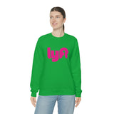 Driver Delivery Sweatshirt - New Logo Lyft, Lyft, Ride Share Sweatshirt - Unisex Heavy Blend Sweatshirt