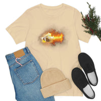 Flaming Football Bella Canvas Shirt - Football T Shirt, Football Gift, Football Lover, Game Day, Footballer, Football Life - Unisex