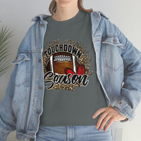 Touchdown Season Football T Shirt - 100% Cotton Short Sleeve Unisex T-Shirt