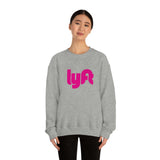 Driver Delivery Sweatshirt - New Logo Lyft, Lyft, Ride Share Sweatshirt - Unisex Heavy Blend Sweatshirt