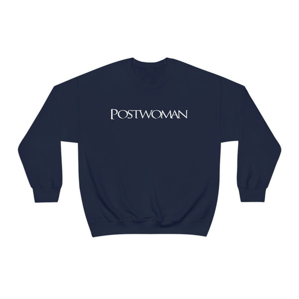 Postwoman Sweatshirt - United States Postal Worker Postal Wear Post Office Postal Mail Lady - Unisex Crewneck Sweatshirt