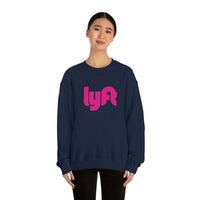 Driver Delivery Sweatshirt - New Logo Lyft, Lyft, Ride Share Sweatshirt - Unisex Heavy Blend Sweatshirt