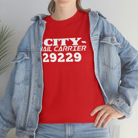 Custom City Carrier Zip Code Shirt - United States Postal Service Worker Postal Wear Post Office Postal Shirt - Heavy Cotton Unisex