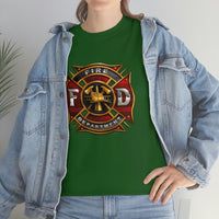 Firefighter T Shirt - Fire Department -100% Cotton Short Sleeve Unisex T-Shirt