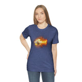 Flaming Football Bella Canvas Shirt - Football T Shirt, Football Gift, Football Lover, Game Day, Footballer, Football Life - Unisex