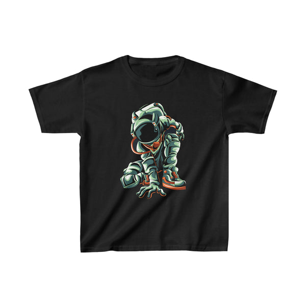 Astronaut Kids T Shirt - Space Man Shirt Moon Galaxy T Shirt Outer Space Shirt Birthday Gift Unisex Heavy Cotton T-Shirt