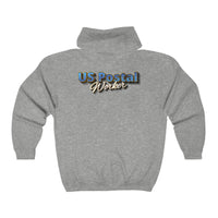 Postal Worker - Front & Back Printed Unisex Heavy Blend Full Zip Hoodie Jacket