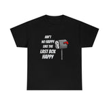 Last Box Happy - Short Sleeve Unisex T Shirt, United States Postal Worker Postal Wear Post Office Postal Shirt