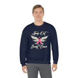 Breast Cancer Sweatshirt w - United States Postal Worker Postal Wear Post Office Postal - Unisex Crewneck Sweatshirt