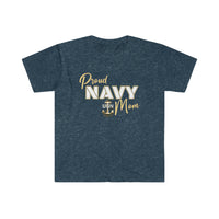 Proud Navy Mom - Unisex Softstyle T-Shirt